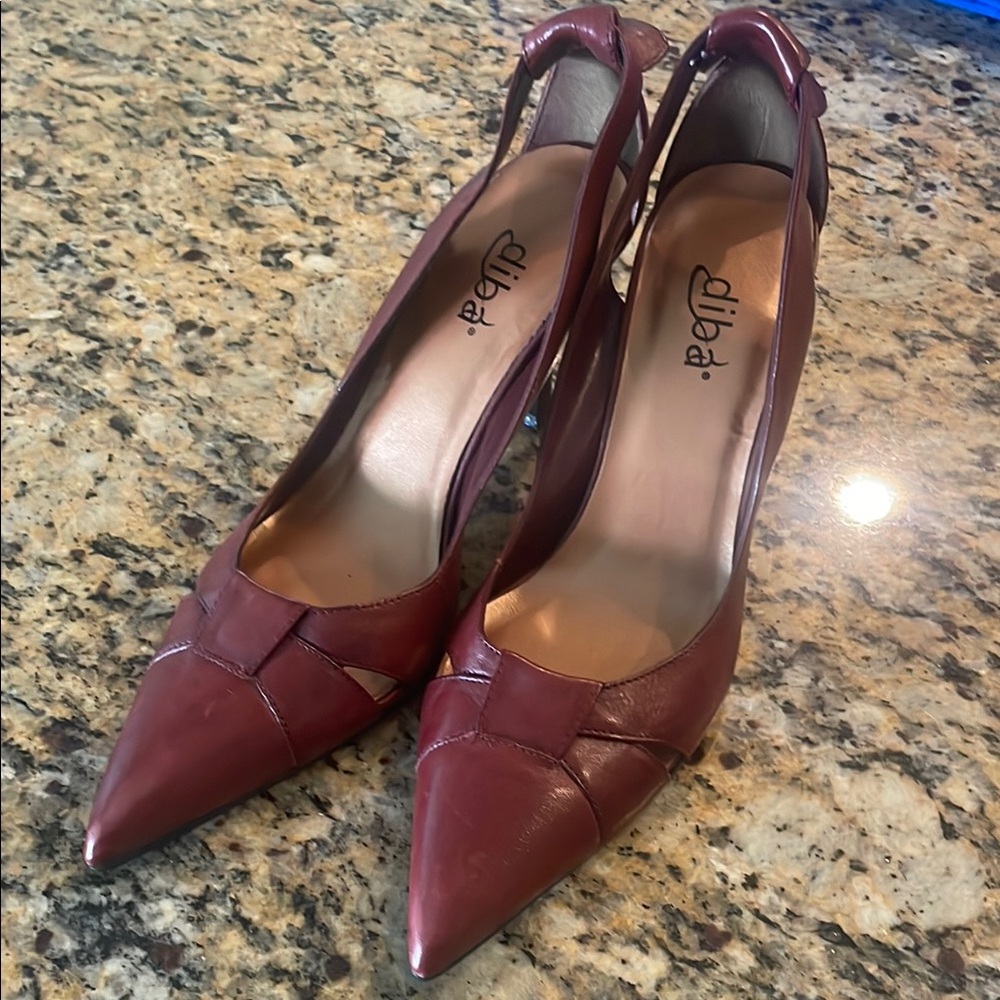 Diba Red Stiletto Heels Elegant Pumps